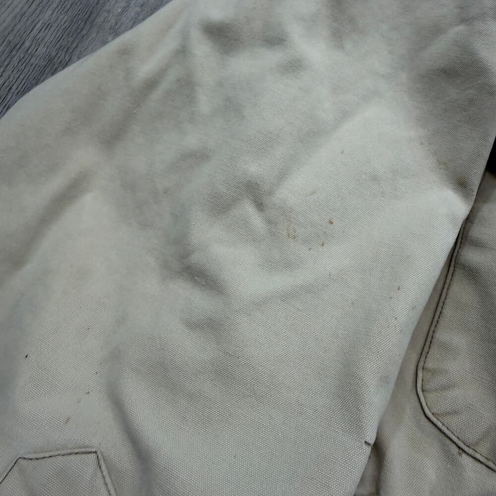 Vintage Cabelas Chore Coat Women's Large Beige Barn Utility y2k Safari Club - Picture 5 of 11